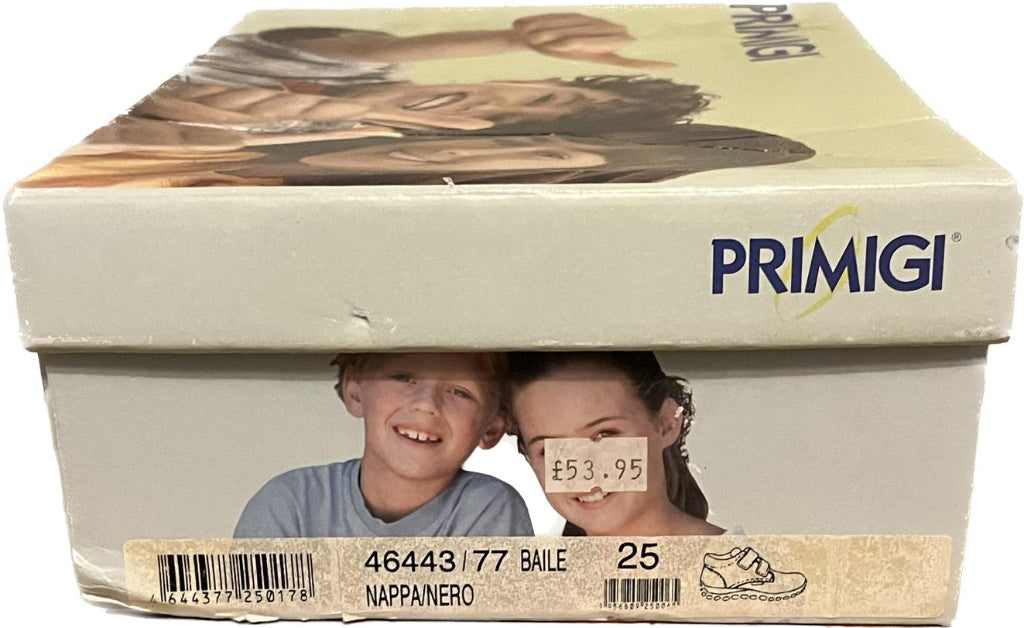 Primigi Boys Black Leather Shoes - UK 7.5