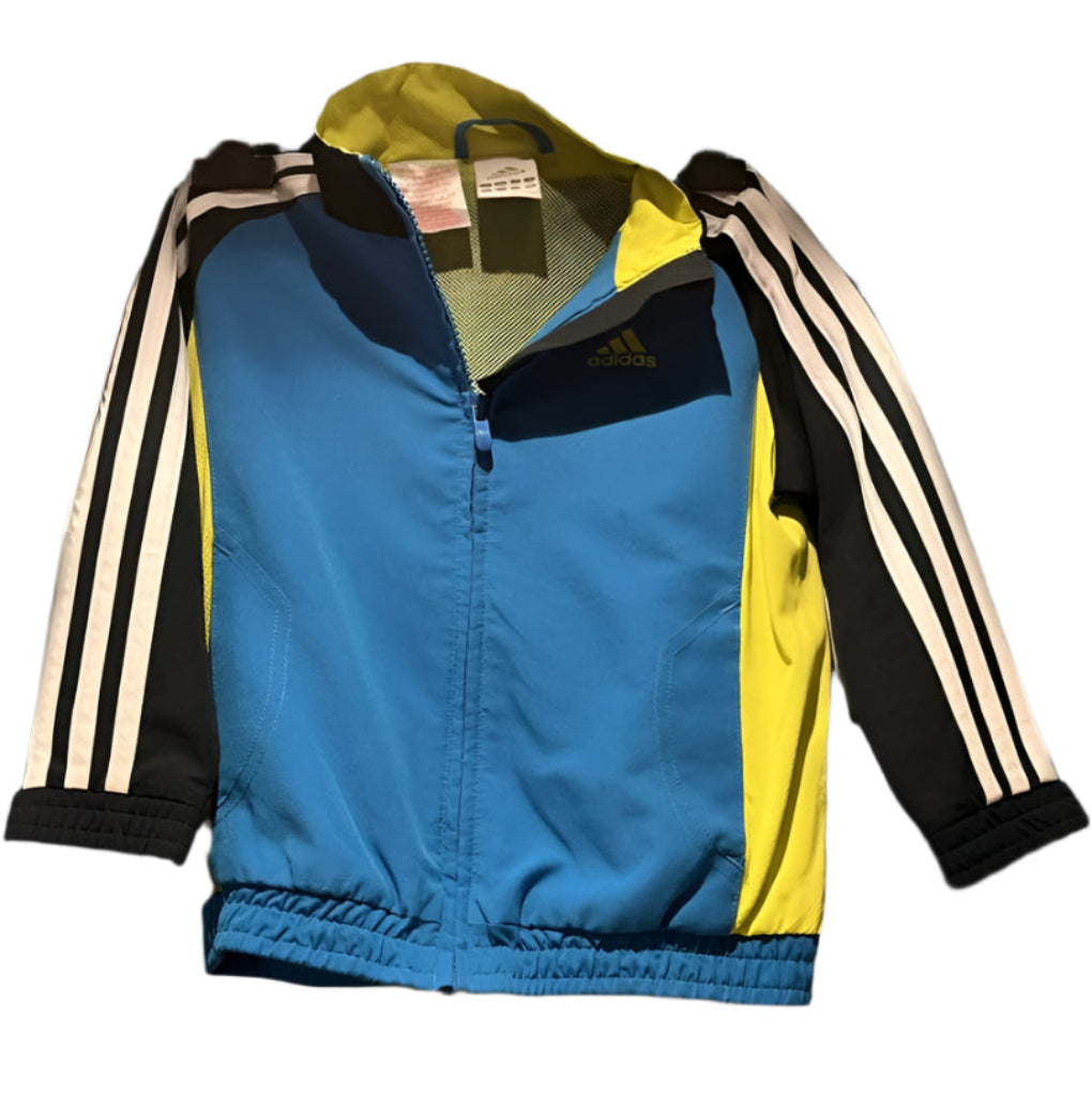 ADIDAS Blue and Yellow Top - Age 2-3yrs