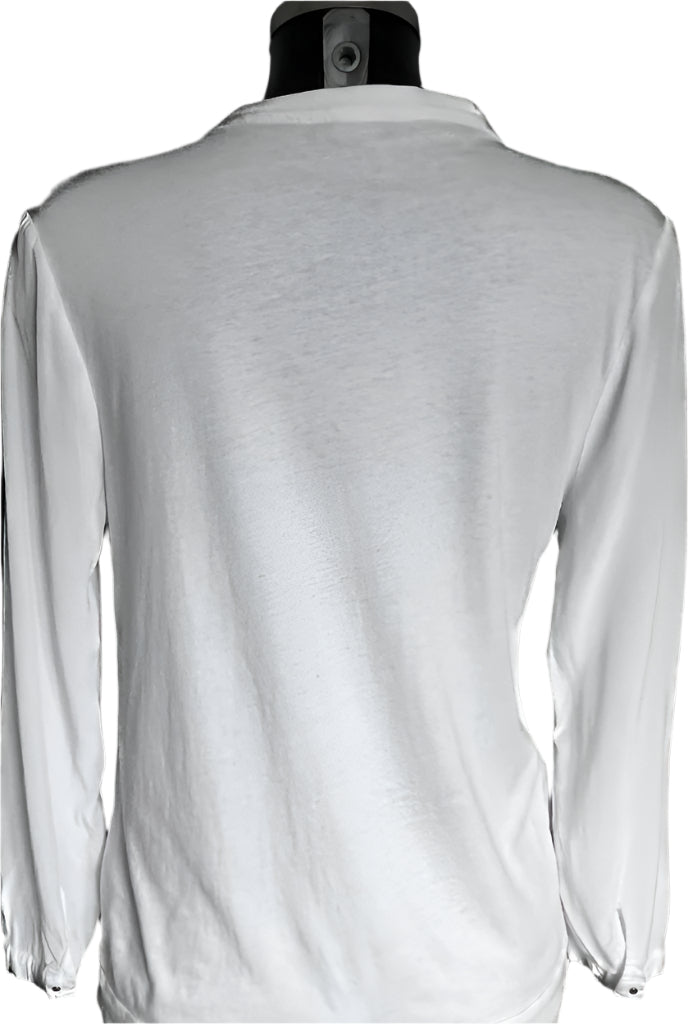 Massimo Dutti White Cotton Top - UK M