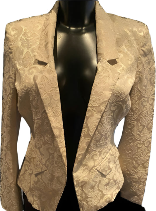 RUBY & TED Cream Jacquard Jacket - UK S