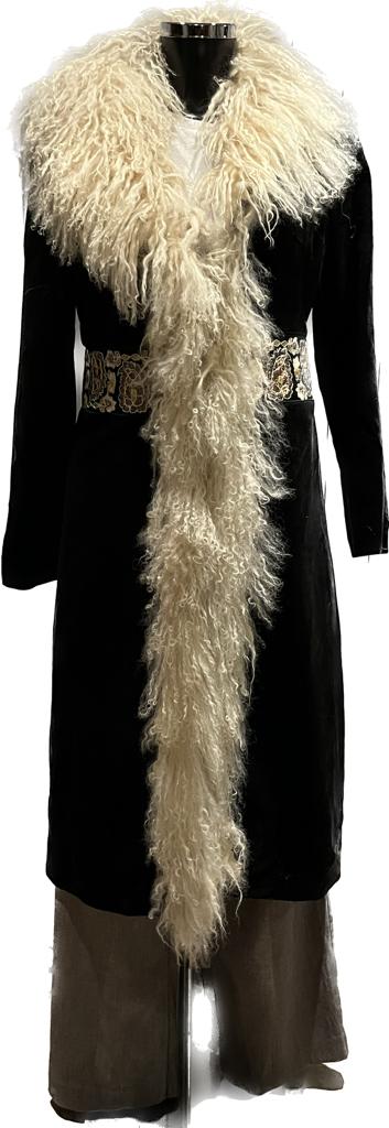 Karen Millen Black Afghan Coat - UK12
