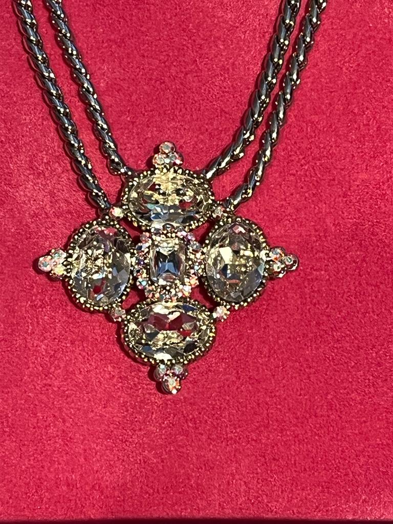 Butler & Wilson Crystal Flower Pendant