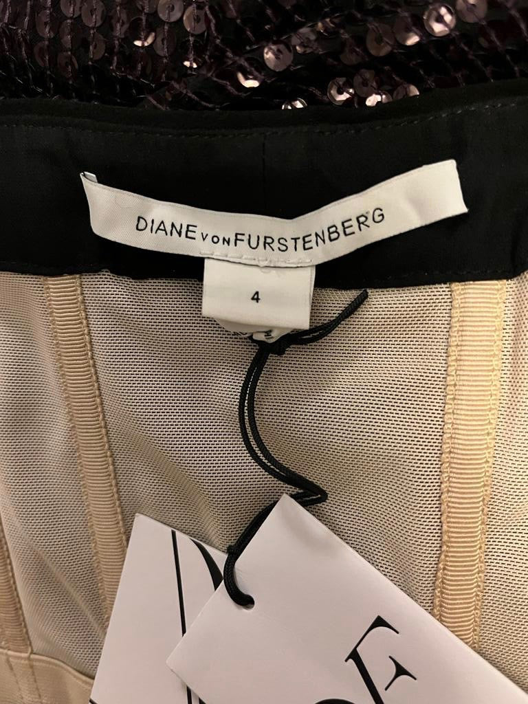 D von F Plum Sequin Dress - Labels