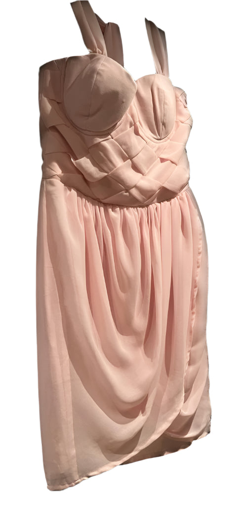 Lipsy Sugarpink Chiffon Dress - UK8