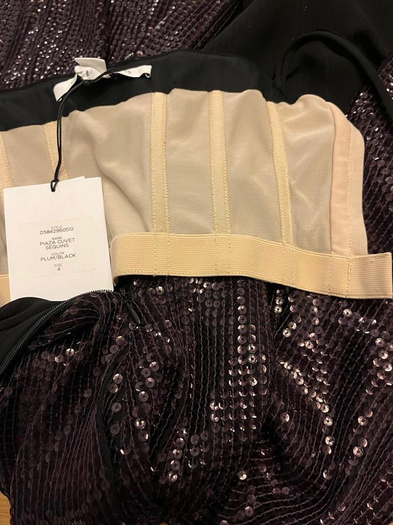 D von F Plum Sequin Dress - Support