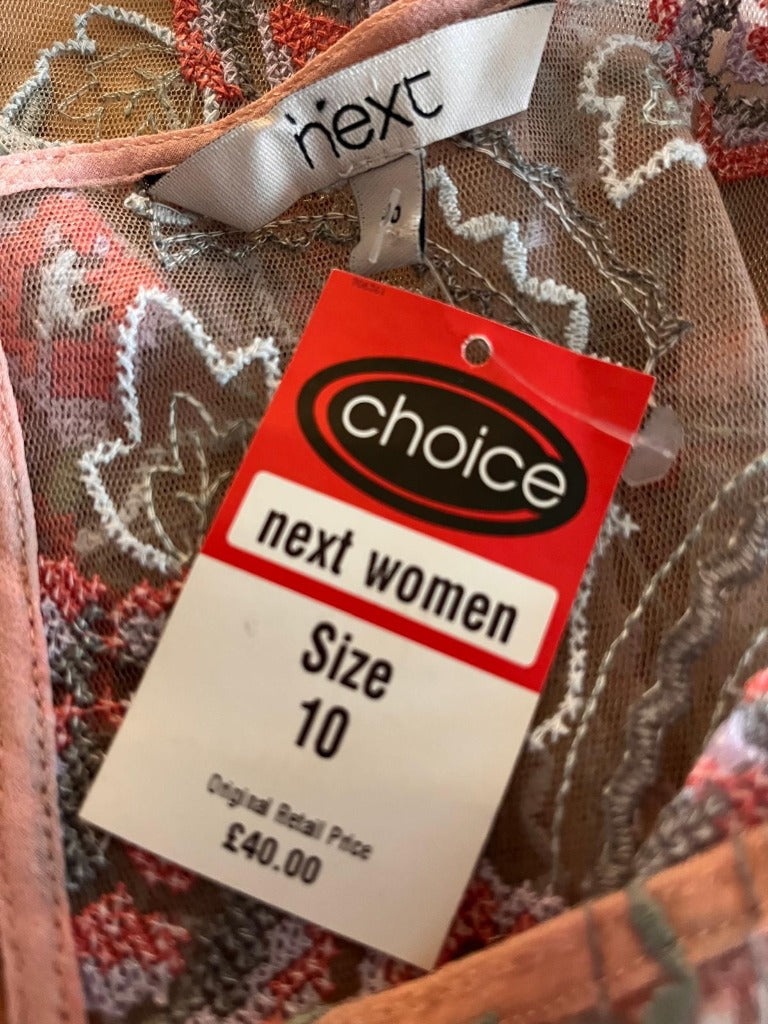 Next Pink Lace Top - Price Tags