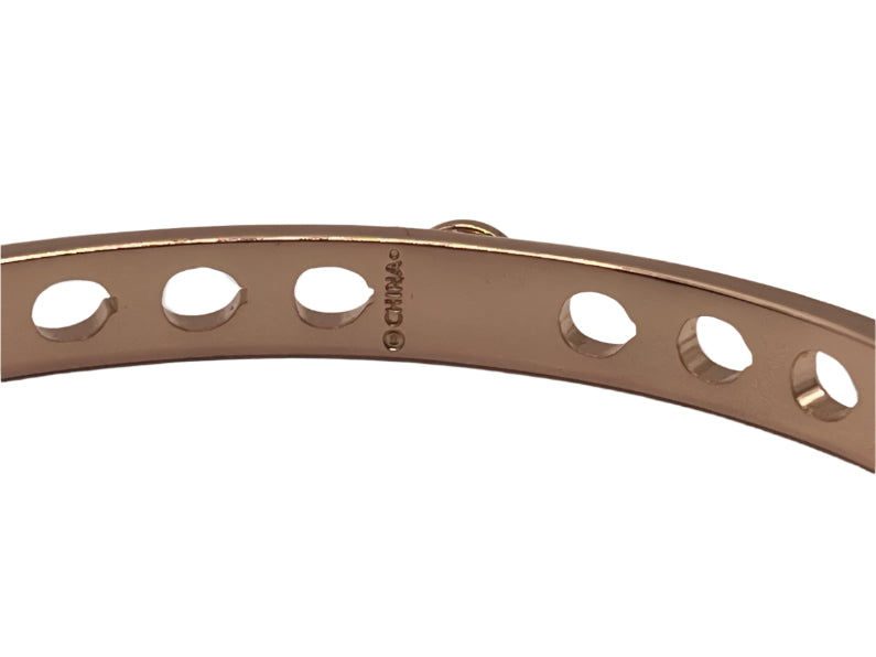 COACH Rose Gold Bangle - NEW with Dust Jacket