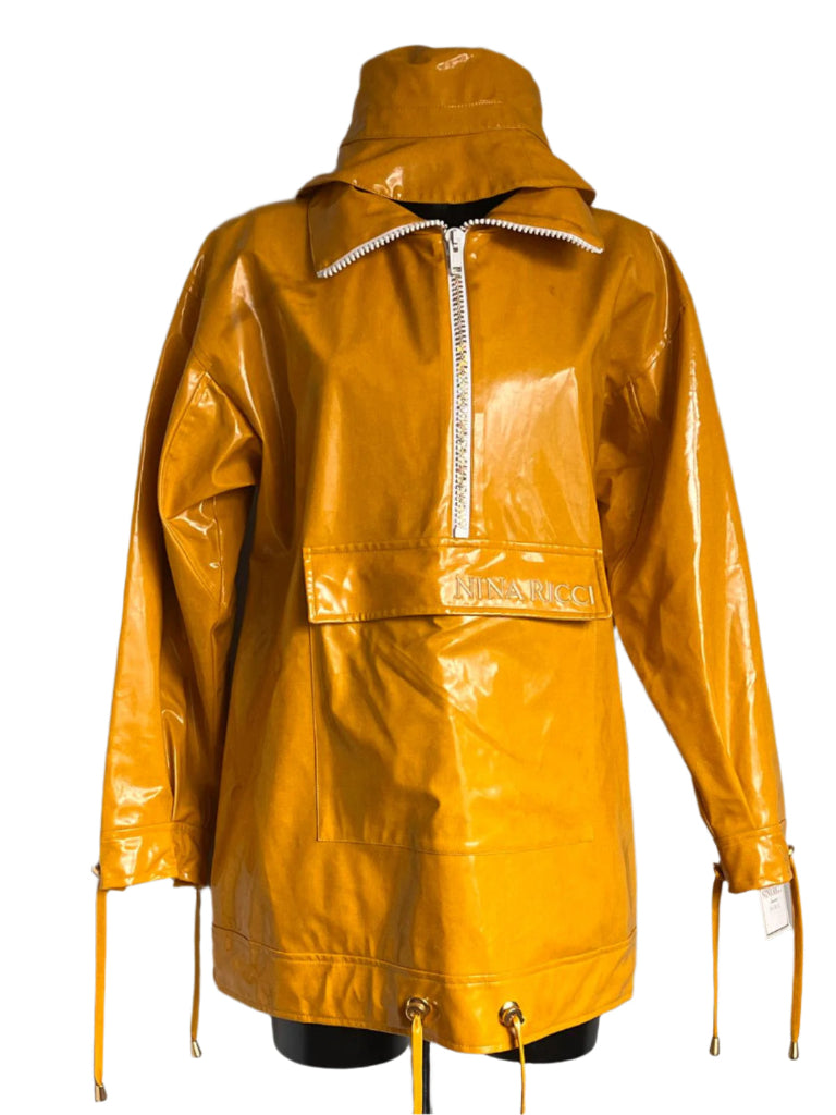 Nina Ricci Yellow PVC Jacket & Hat -
