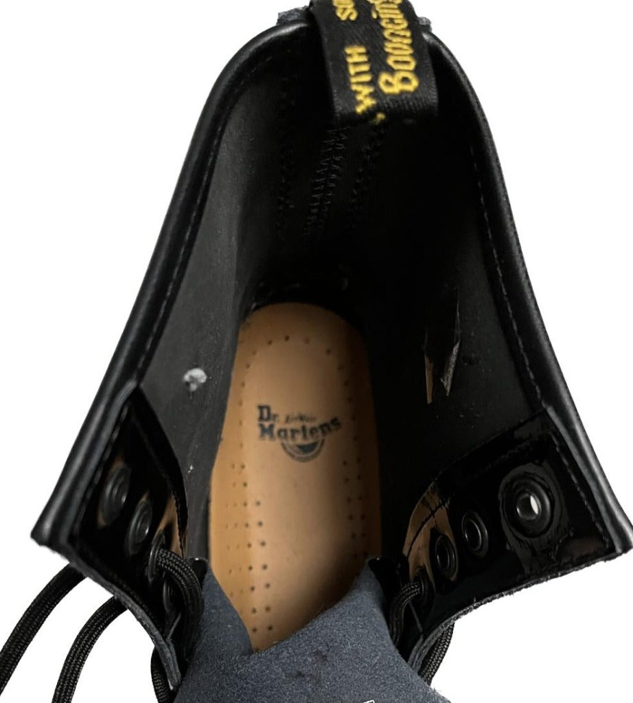 DR MARTEN Styled Black Leather Boots - UK 8