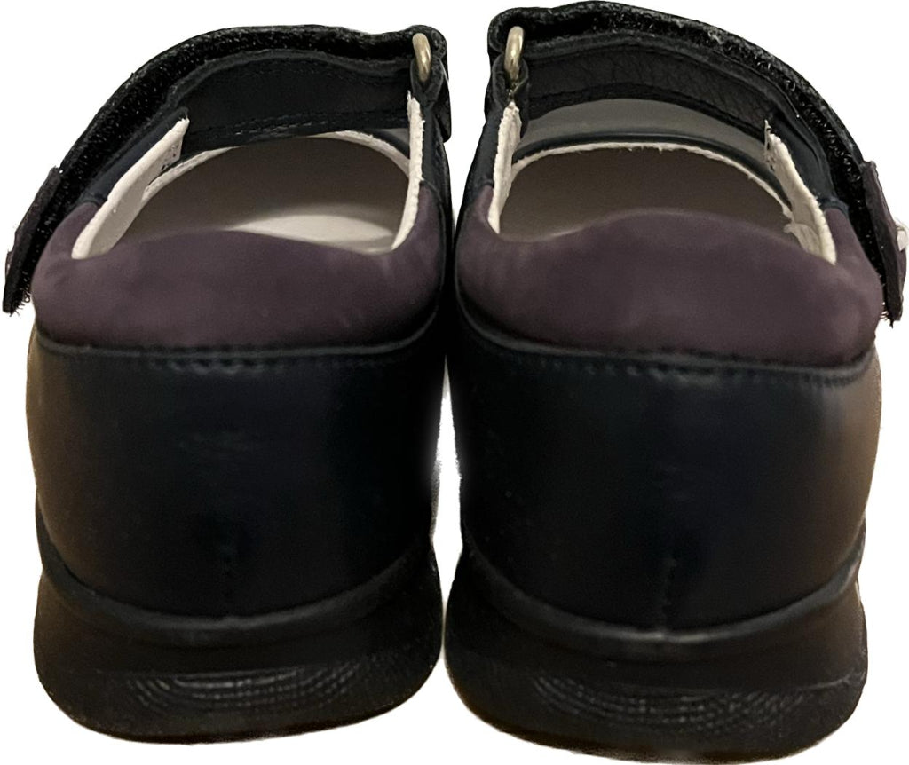 START-RITE Navy Leather Shoes - UK 9.5