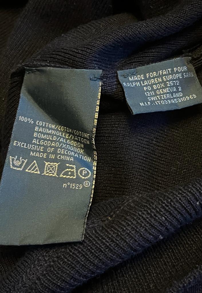 Polo Navy Blue Sweater - Wash Label