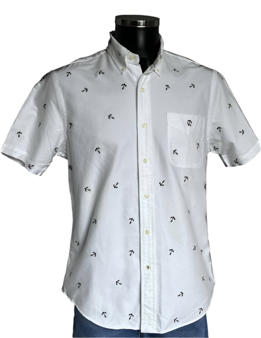 Ralph Lauren White Shirt with Anchors
