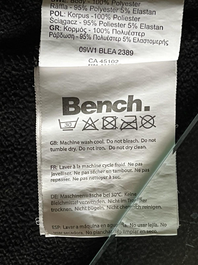 Bench Black Jacket - Wash label