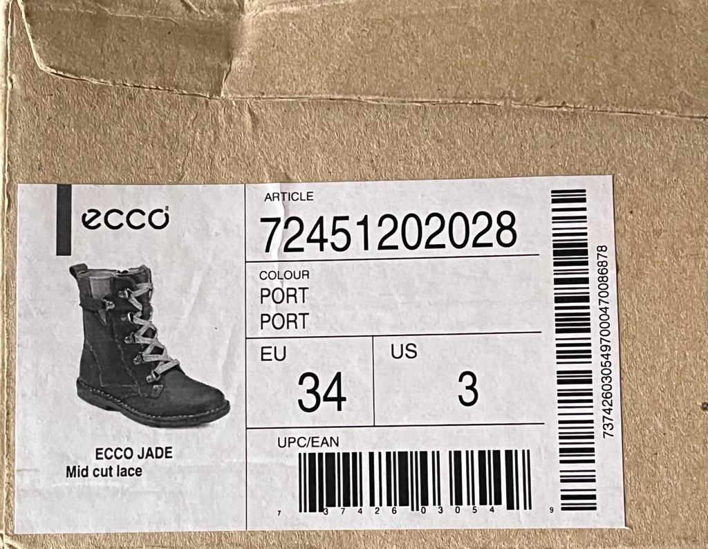 ECCO Port Leather Boots - Original Box