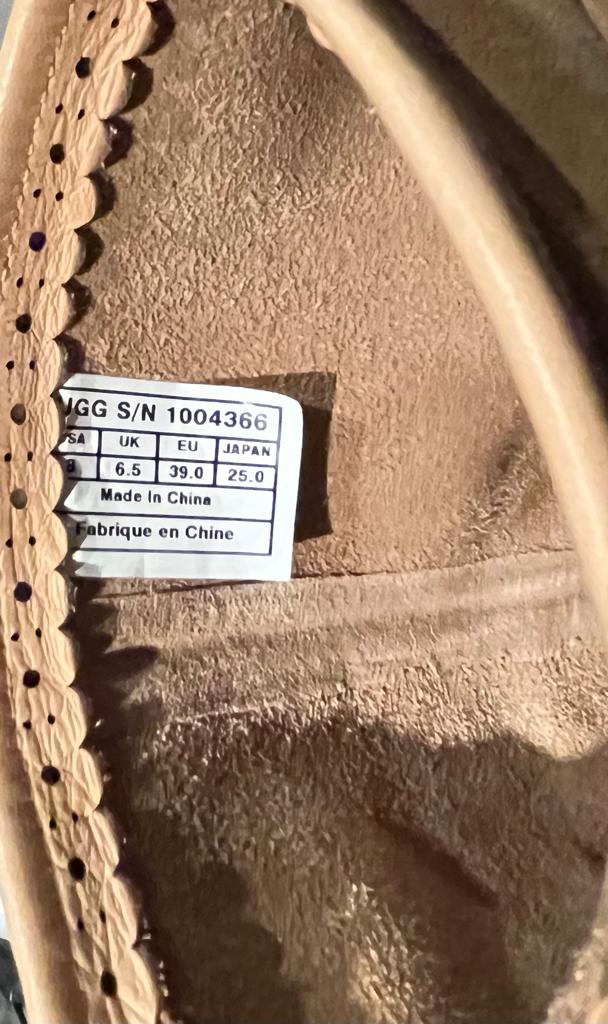 UGG Tan Suede Heeled Boots - UK6.5