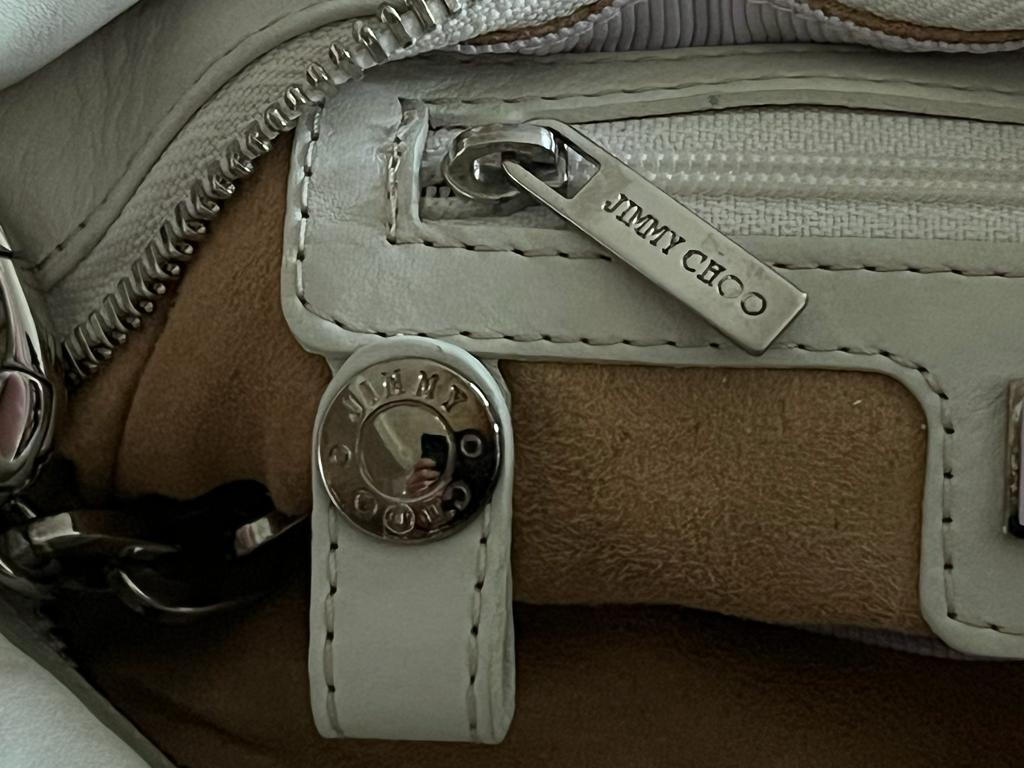 JIMMY CHOO Ivory Lambskin Handbag