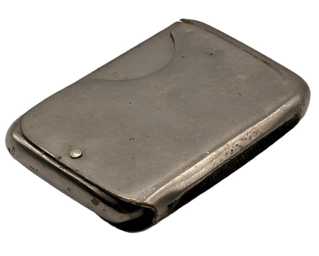 ANTIQUE Silver Vesta Case