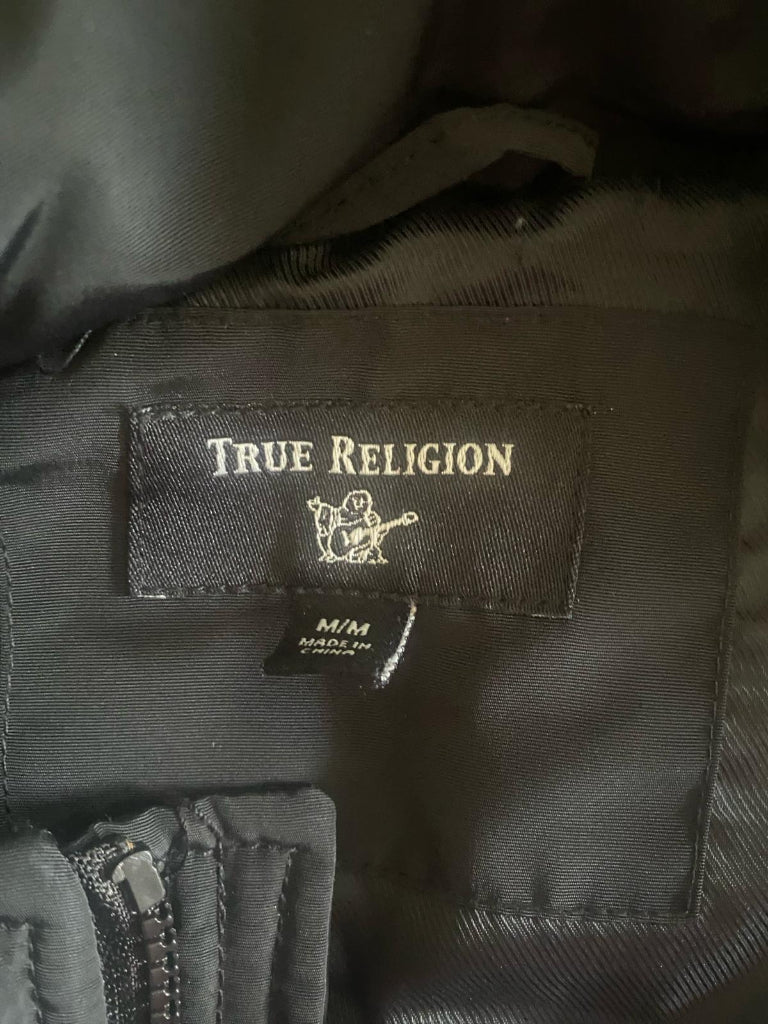 True Religion Black Gilet - Labels