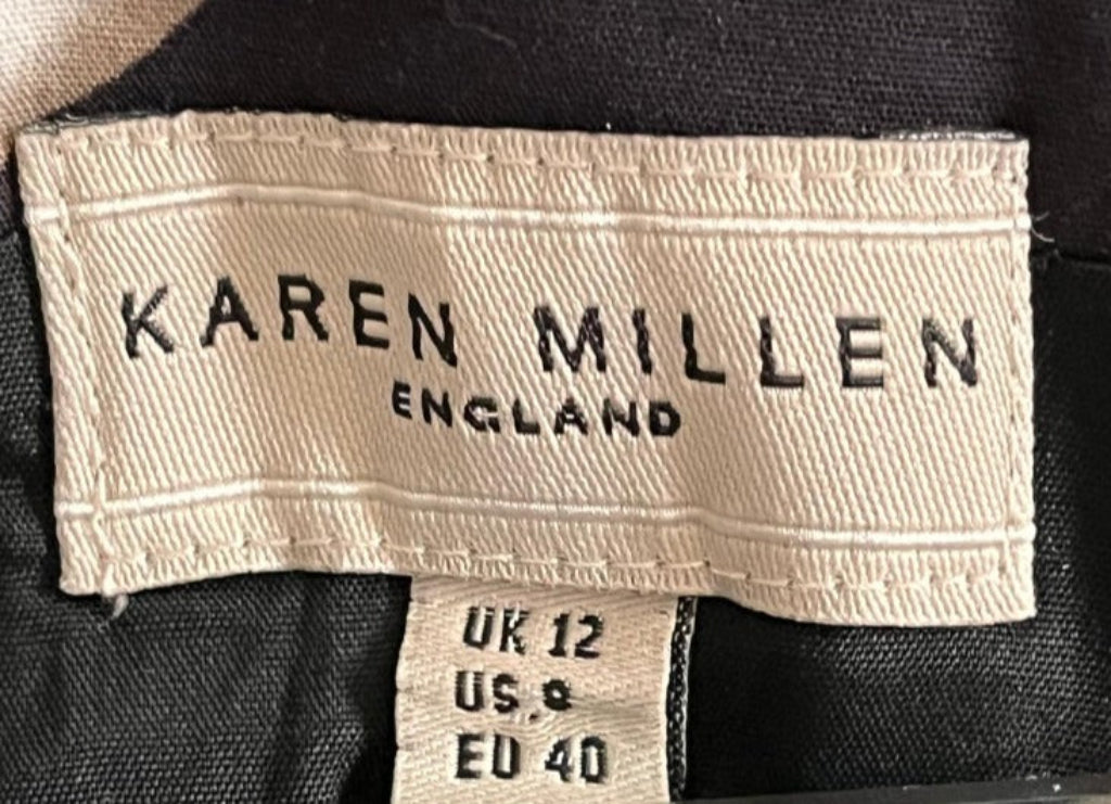 KAREN MILLEN Black & White Dress - UK12