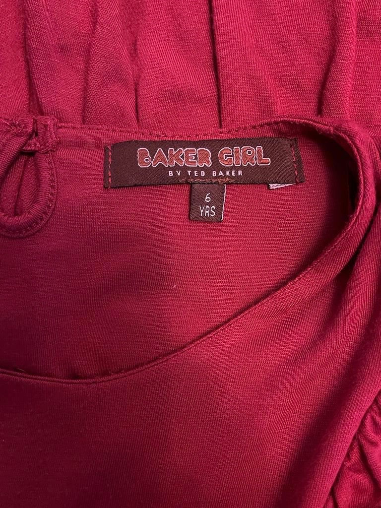 TED BAKER Dark Red Dress - Age 6yrs