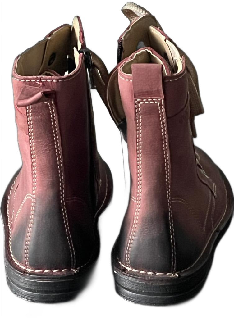 ECCO Port Leather Boots - Size UK 1
