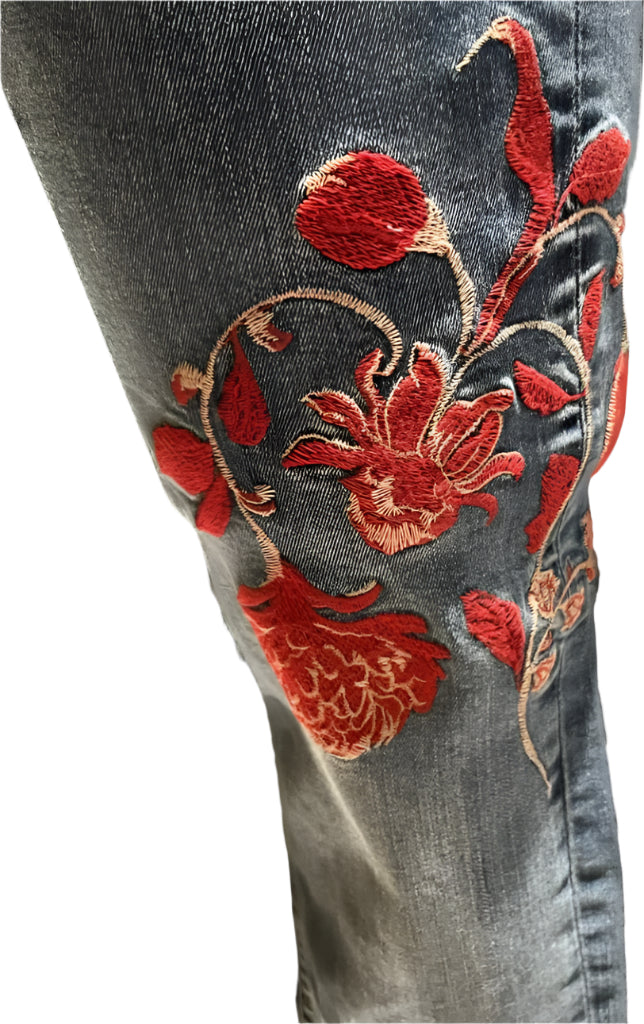 NEXT Skinny UK 14 - Ebroidered Roses