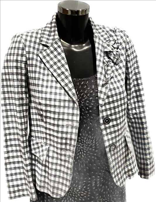 LOVE MOSCHINO Checked Jacket  - UK 6