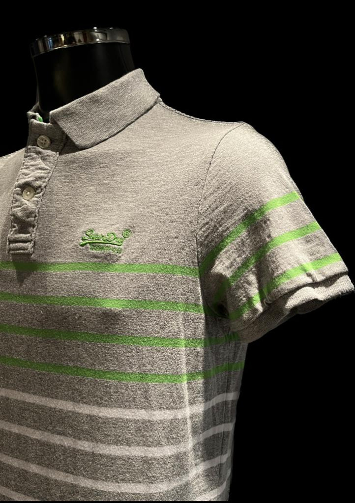 Superdry Grey/ White Breton Logo