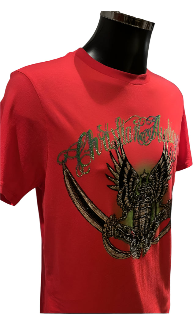 Christian Audigier Red T-Shirt - Design - M