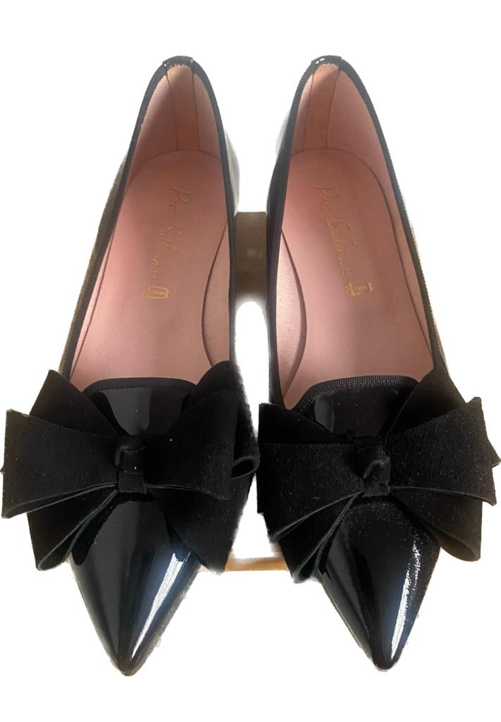 Pretty Ballerina Black Shoes - size UK5 - Pre-loved