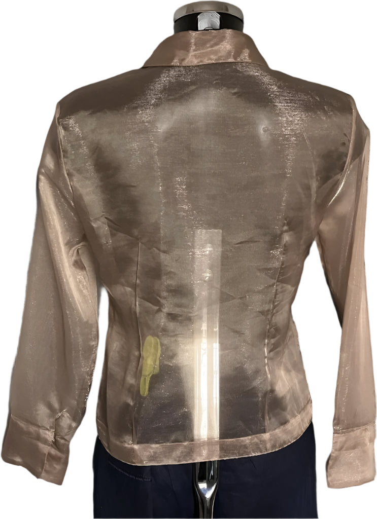Gina Bacconi Sheer Gold Shirt - UK10