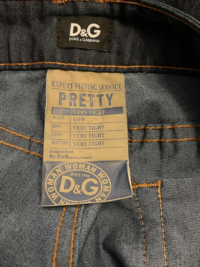 DOLCE & GABANNA Dark Blue Jeans - UK8 - Preloved in Fabulous Condition