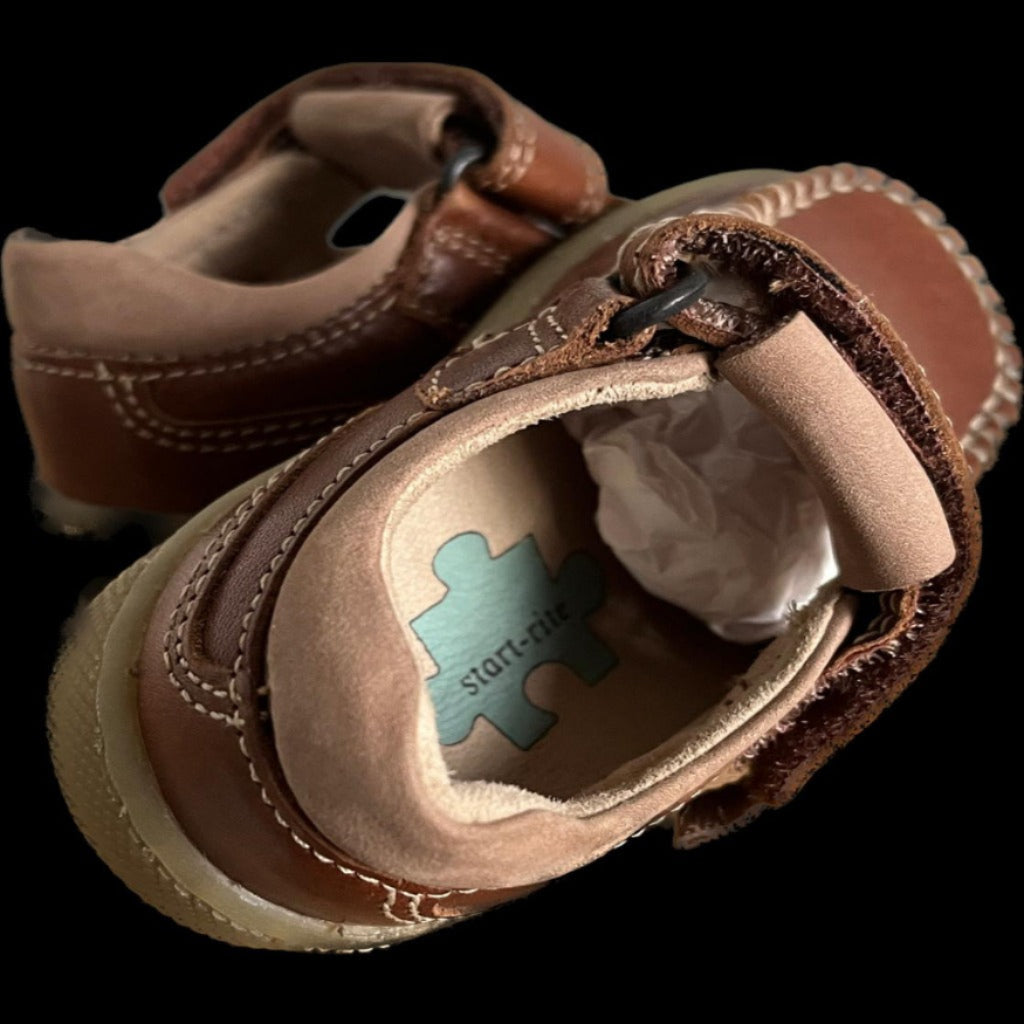 START-RITE HAMMOCK Boys Tan Leather Shoes