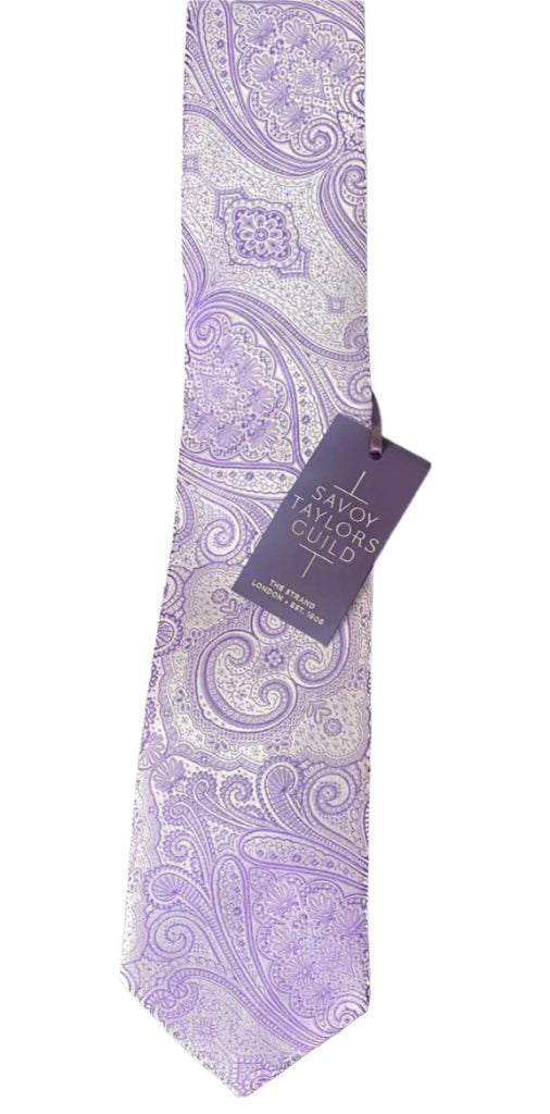 Savoy Taylors Guild Lilac Tie - 100% Silk