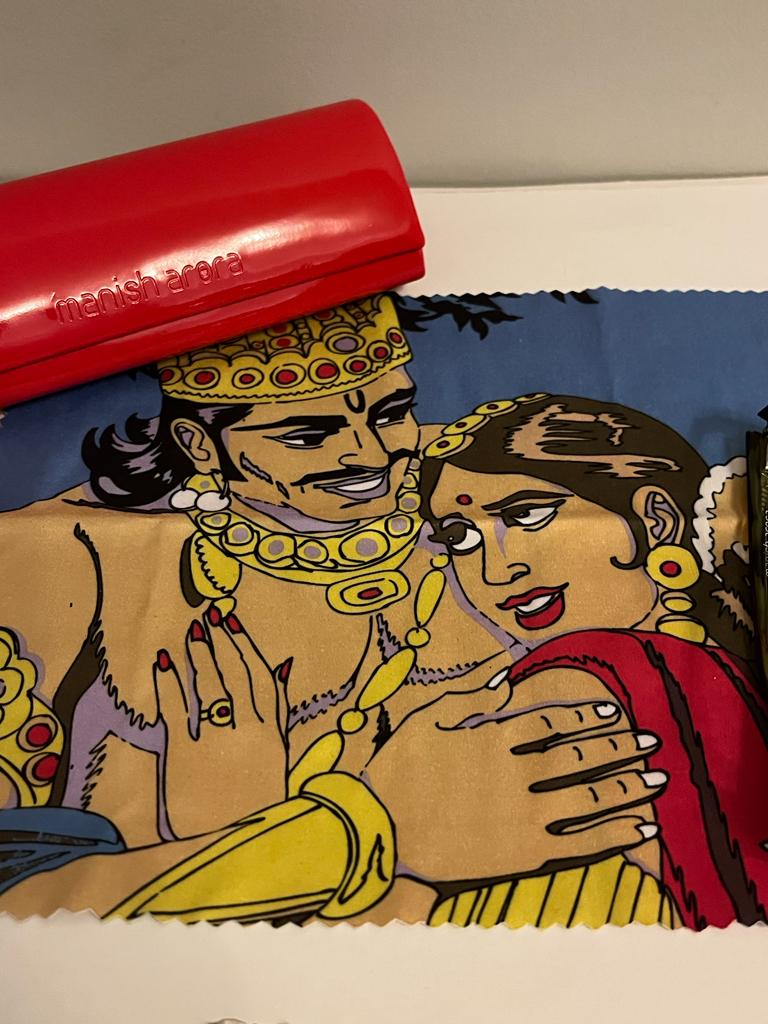 Manish Arora Rectangular Frames - Box & Polishing Cloth