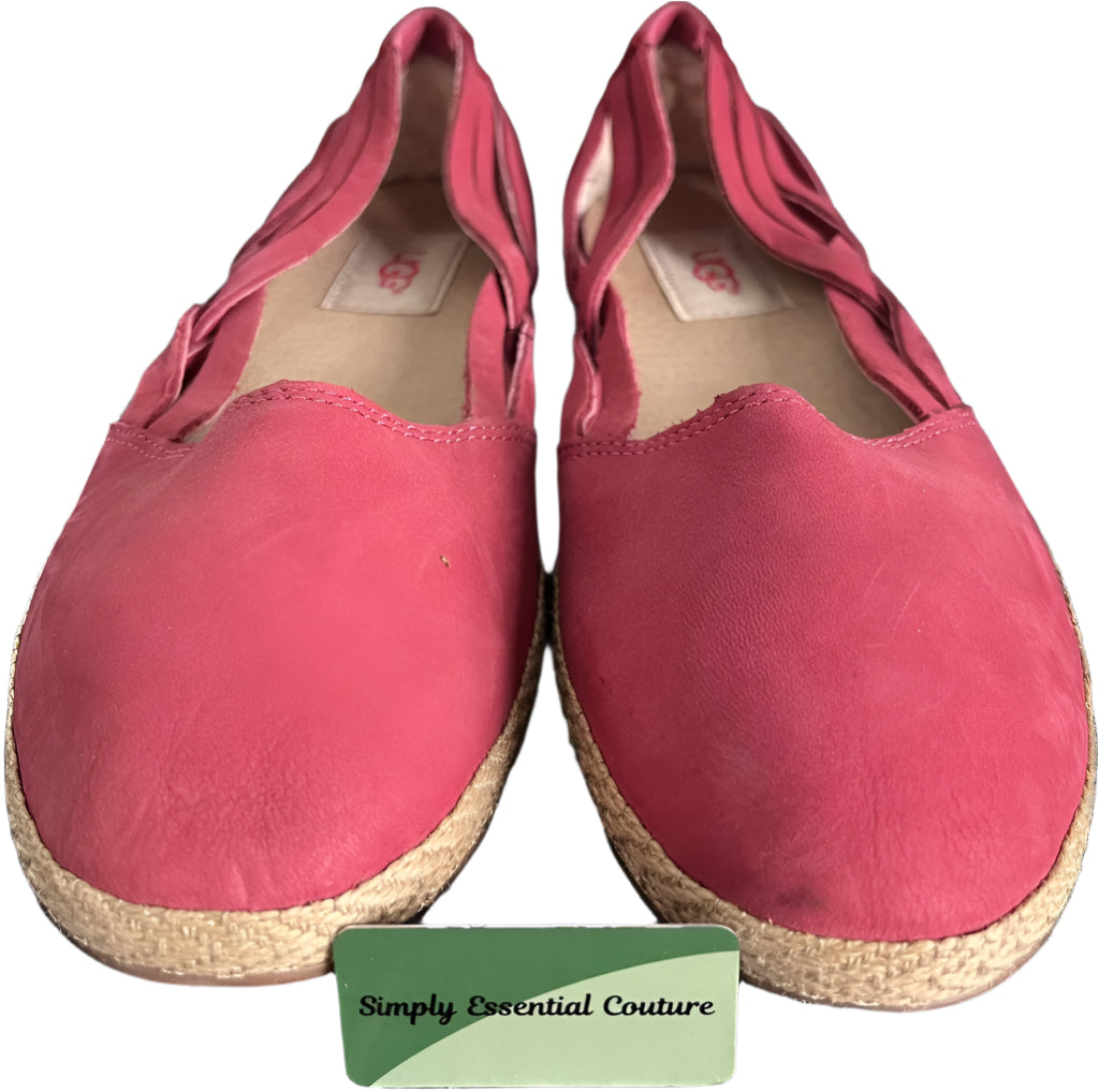 UGG Pink Suede Espadrilles - UK5.5