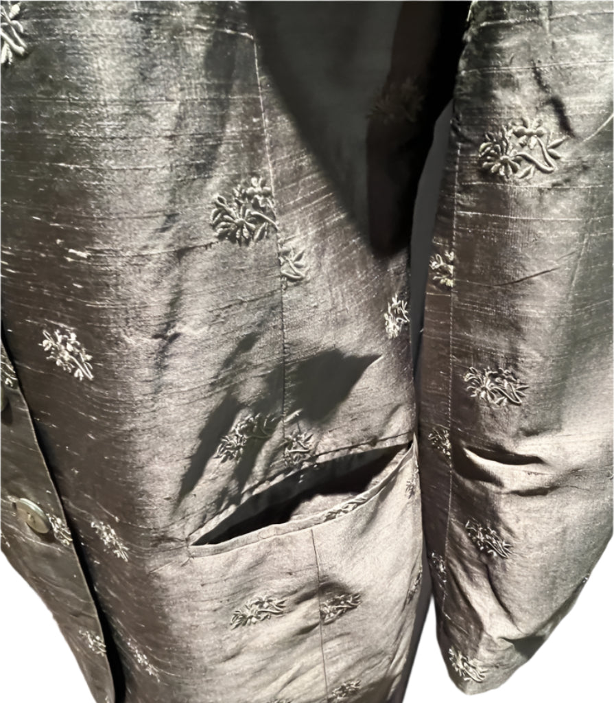 HOBBS Olive Green Silk Jacket - UK14