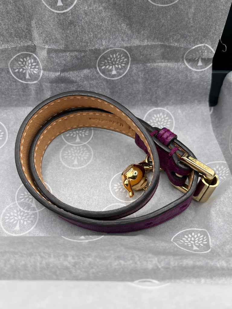 MULBERRY Purple Leather Bracelet