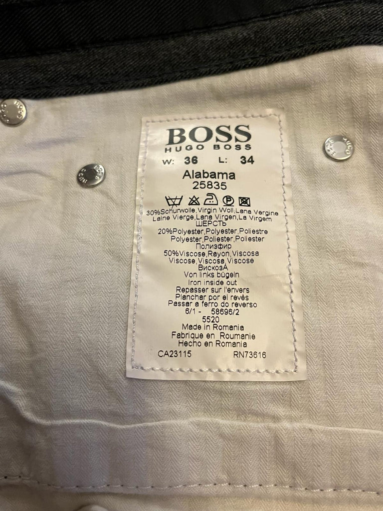 Hugo Boss Alabama Trousers - Wash label