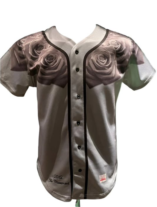 SIK SILK Grey Baseball Top - Size S