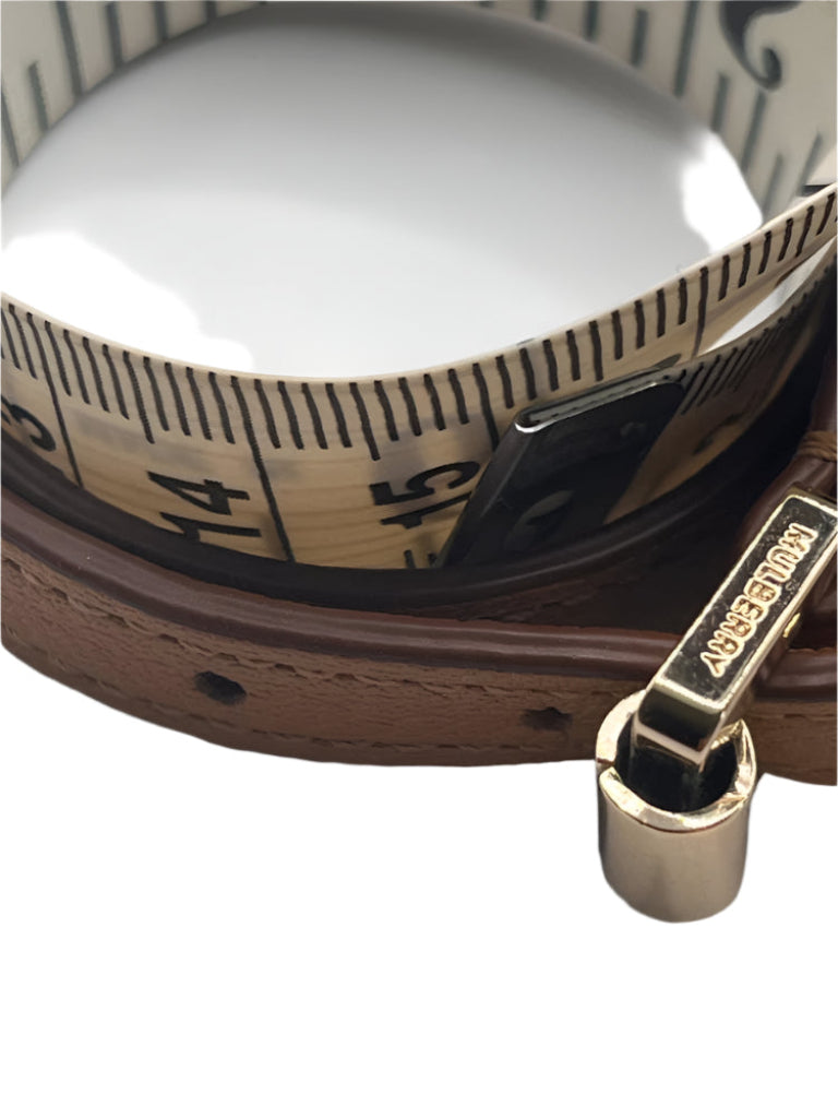 Mulberry Tan Leather Bracelet with Charm