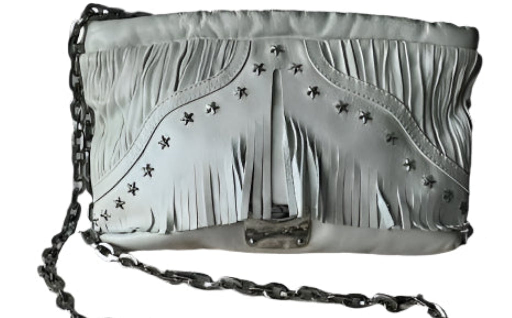 JIMMY CHOO Ivory Lambskin Handbag