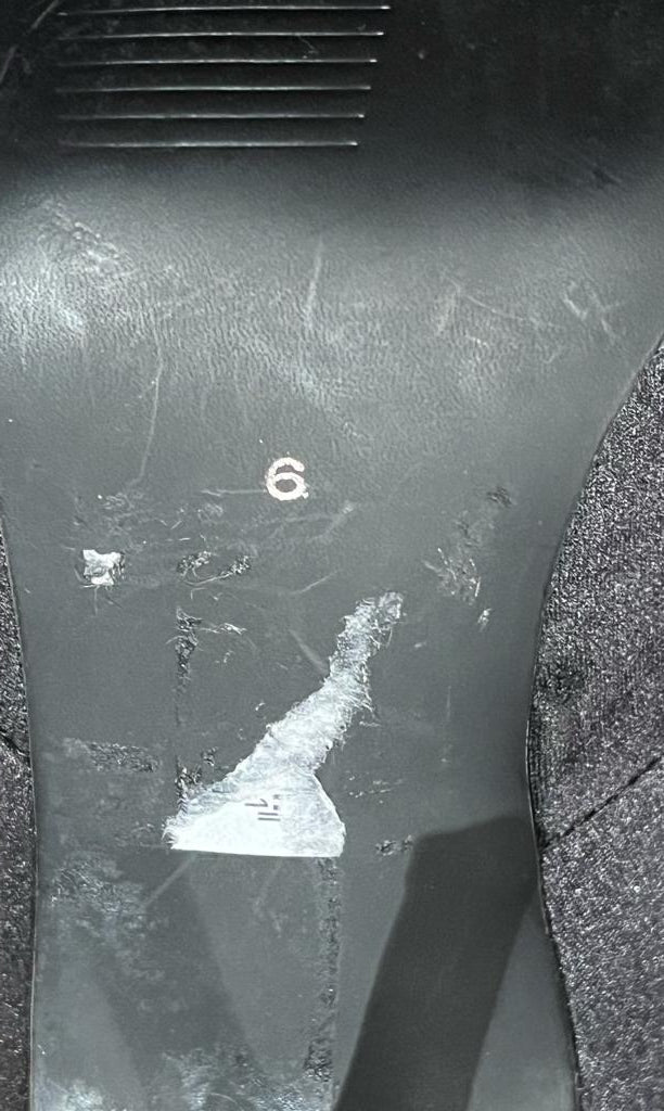 Roland Cartier Black Sequinned Shoes - UK6