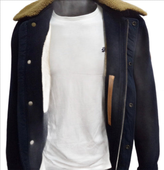 TIMBERLAND Navy Wool Jacket - UK M