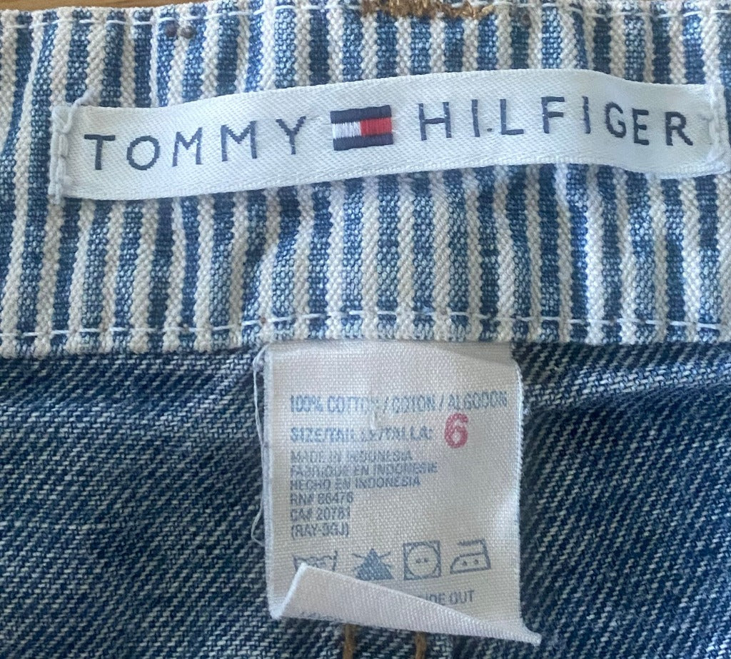 TOMMY HILFIGER Blue Denim Skirt - UK12