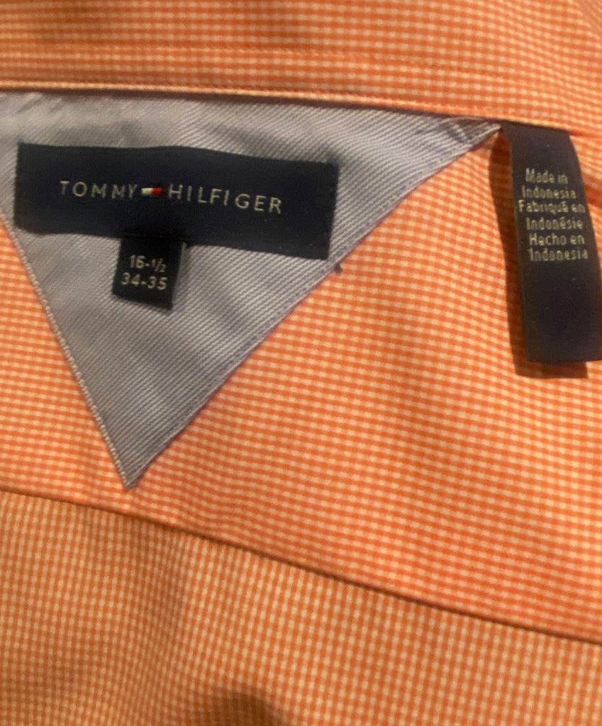 Hilfiger 100% Cotton Orange Shirt - Labels