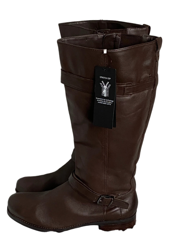 M & S Autograph Brown Leather Boots - UK7.5