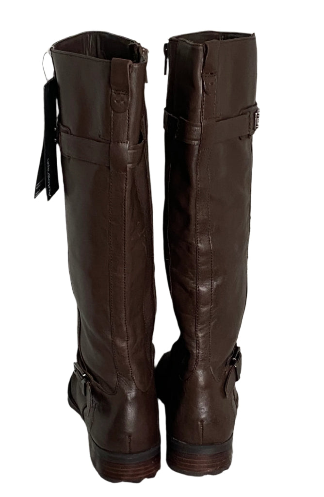 M & S Brown Leather Boots - UK7.5