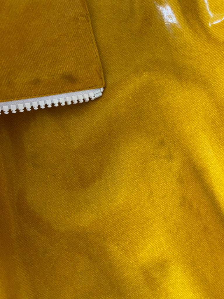 Nina Ricci Yellow PVC Jacket Dark Marks