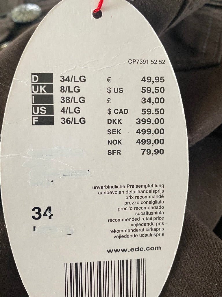 EDC by Esprit Brown Crops UK6 RRP